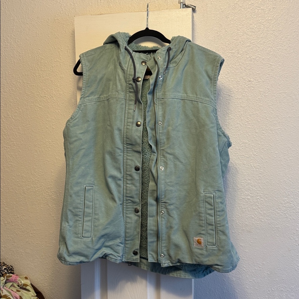 Carhartt Sage Green Hooded Vest